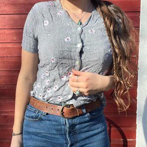 Vintage 80s 90s floral top